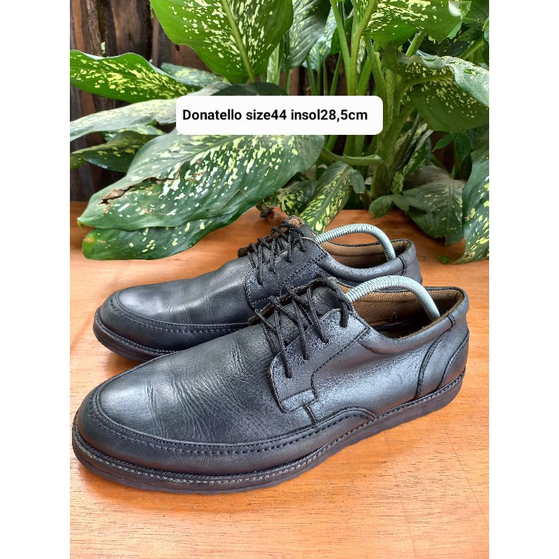 sepatu oxford pria kulit original merk Donatello size44 insol28,5cm