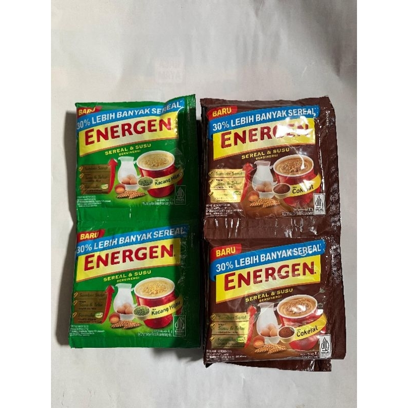 

energen sereal dan susu renteng isi 10sachet