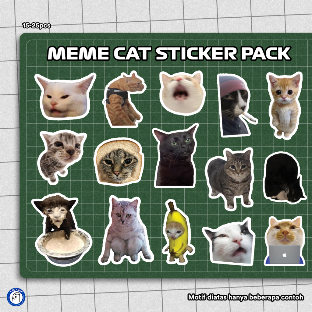 

STICKER MEME CAT KUCING LUCU STICKER GLOSSY stickermemecat stickervinyl stikerkucing stikerlaptop stikeraesthetic