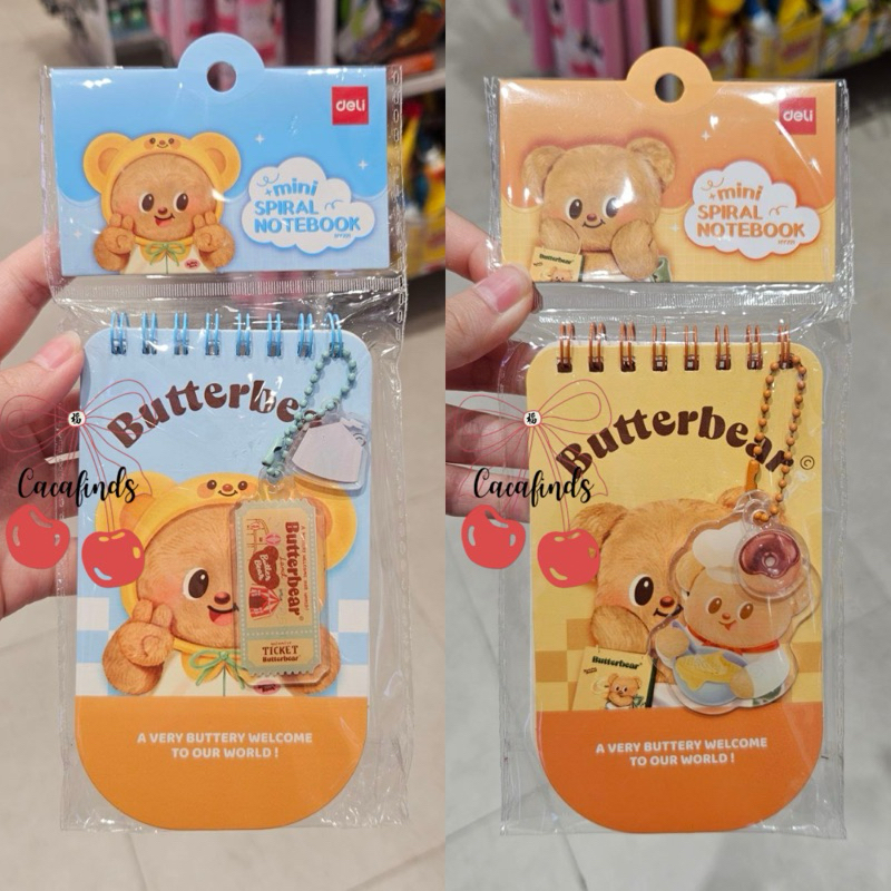 

MINISO x Butterbear‼️Notebook Ring / Memopad / Notepad Butterbear Collection