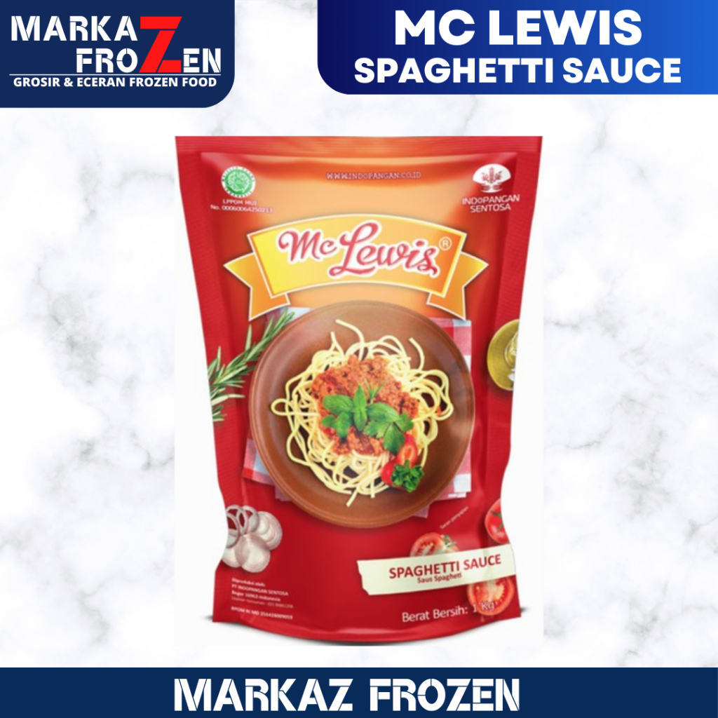 

MC LEWIS SPAGHETTI SAUCE BOLOGNESE 1KG