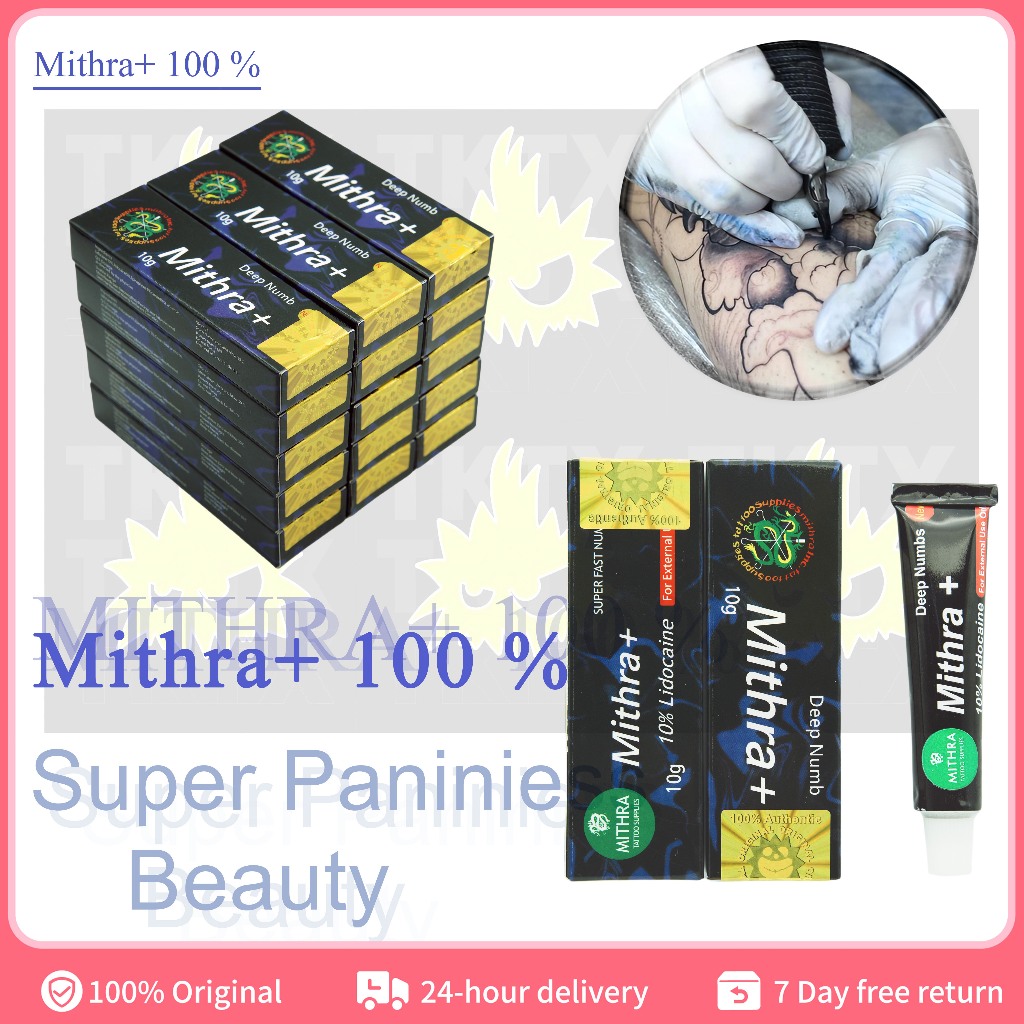 NEW NUMB CREAM(Mithra+100%)ANESTESI CREAM Numbing Cream tato Tattoo Cream Krim Anastesi super numb