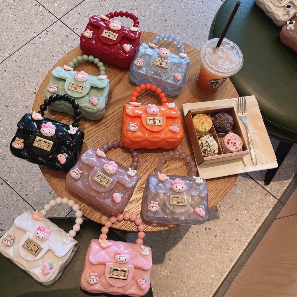 Harga Grosir TAS GROSIR TAS Jelly Bag Mutiara Fashion Korea Tas Jelly 3D Mini Anak Karakter Tas Hand