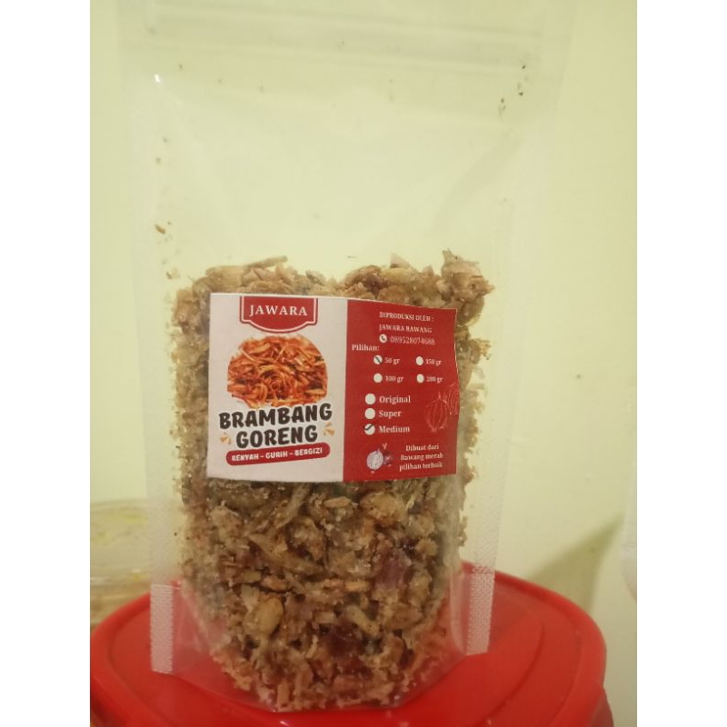 

brambang/bawang merah goreng (standart/grade c) 50gr