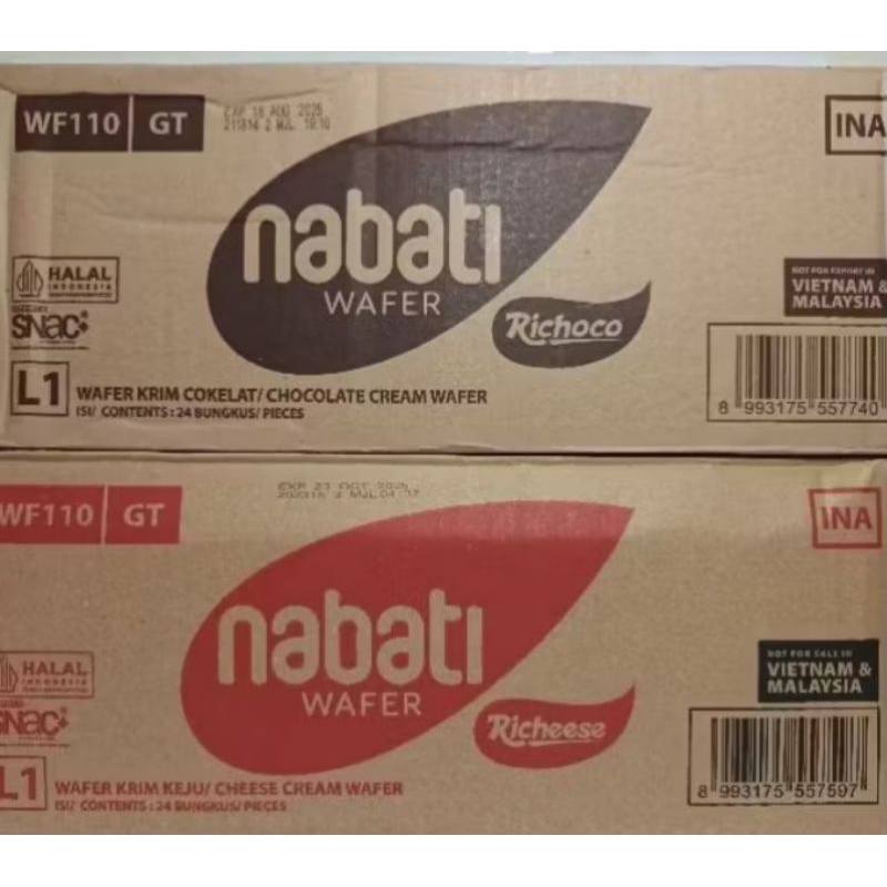 

NABATI WAFER 5000 L1 110 gram ( 1 dus 24 pcs )