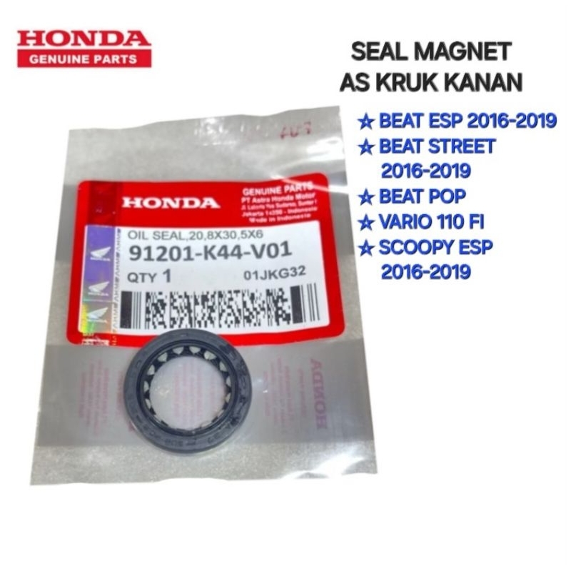 SEAL SIL MAGNET MAGNIT AS KRUK KANAN BEAT ESP 2016-2019 BEAT STREET 2016-2019 BEAT POP VARIO 110 FI 