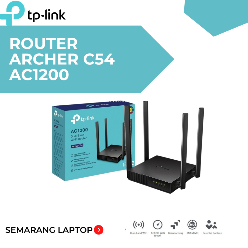 TP-Link Archer C54 - TPLink C 54 Router 4 Antena Wifi Range Extender Access Point