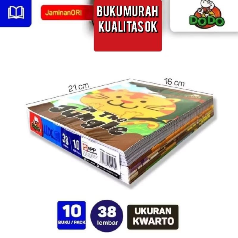 

10 Buku Tulis DoDo by Sidu isi 38 lembar/buku tulis murah grosir