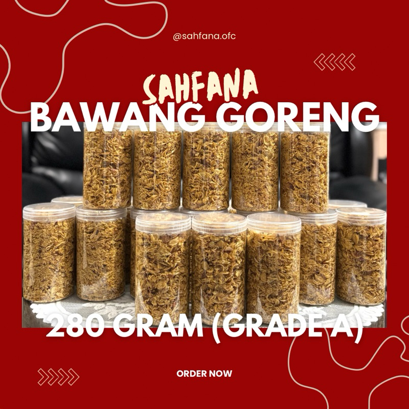 

BAWANG GORENG 280GRAM (GRADE A) BY SAHFANA