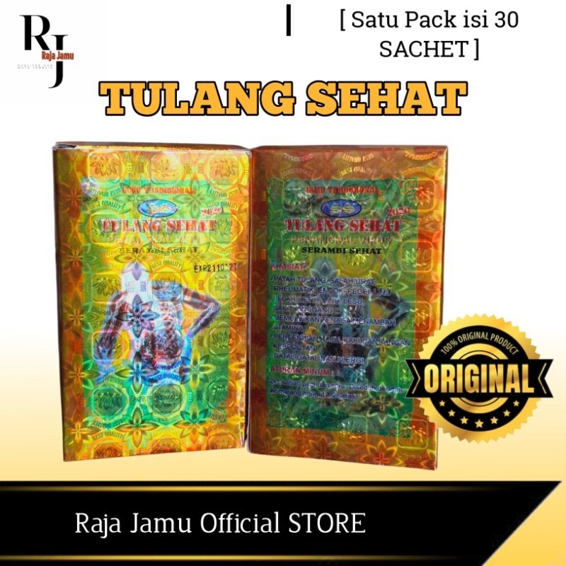 

Jamu Herbal Tulang Sehat Serbuk Original Satu Pack isi [ 30 SACHET ]