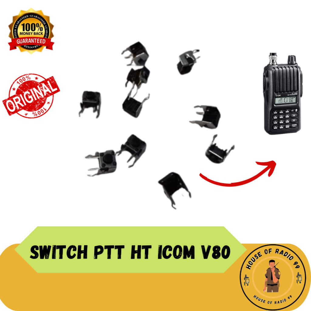 Switch PTT HT Icom V80 Tombol PTT HT Icom V80