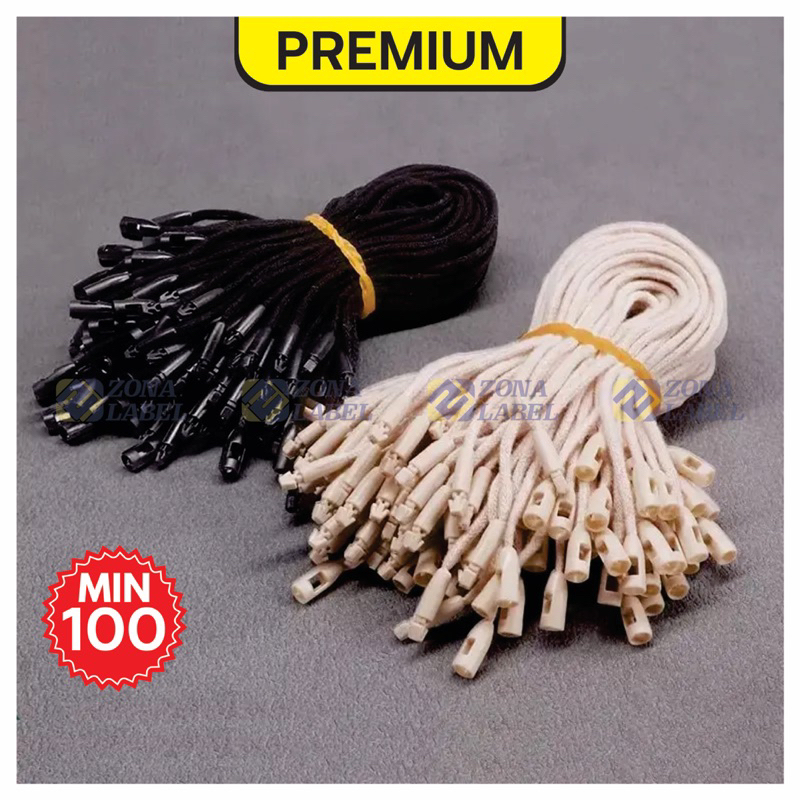 

[ 100 ] Tali HangTag Premium | String Tag | Tali Buat Hangtag