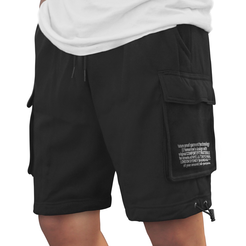 KODE J52R Surfinclo Celana Pendek Cargo Fleece Bahan Lembut Adem