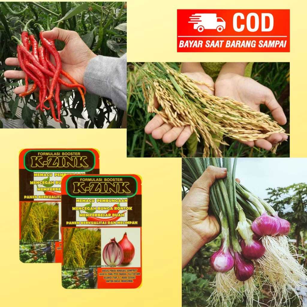 Pupuk Terbaik Khusus Buah  K-ZINK Perangsang dan Pembesar Buah, Pupuk K-ZINK Booster 150gr. (ORIGINA