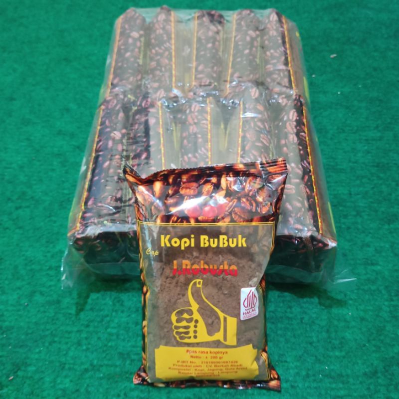 

Paket Murah 10 Pcs Kopi Jempol 200gr Cap J.Robusta Kopi Jempol Lampung