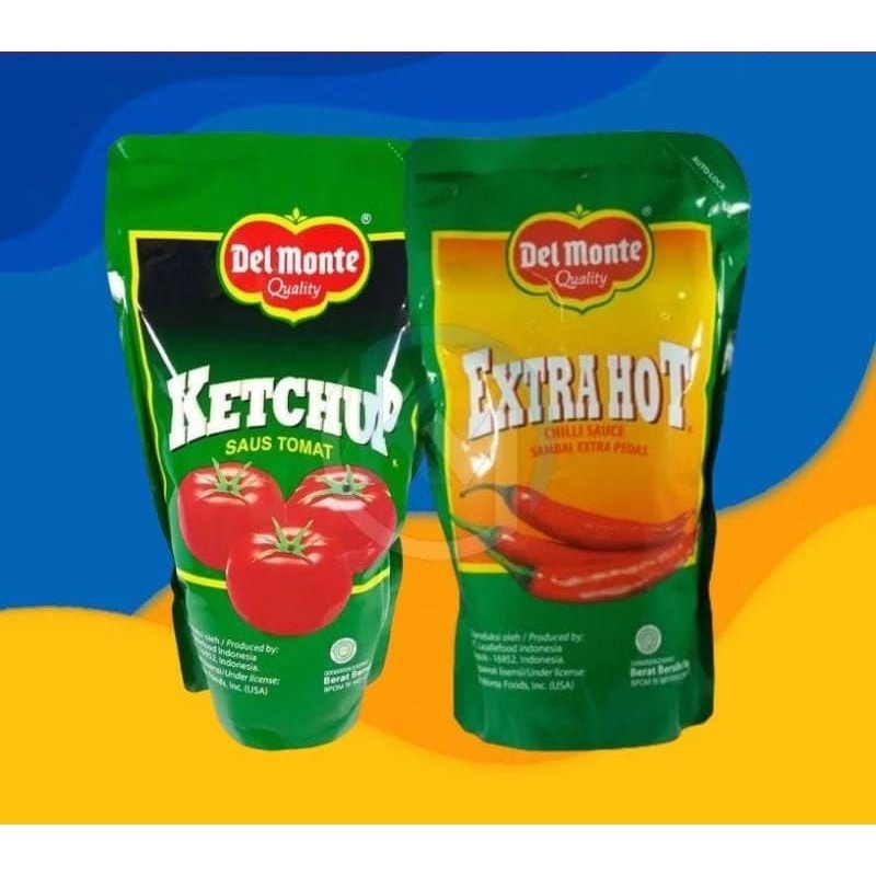 

Delamonte saus kemasan 1kg - Extra hot dan tomat