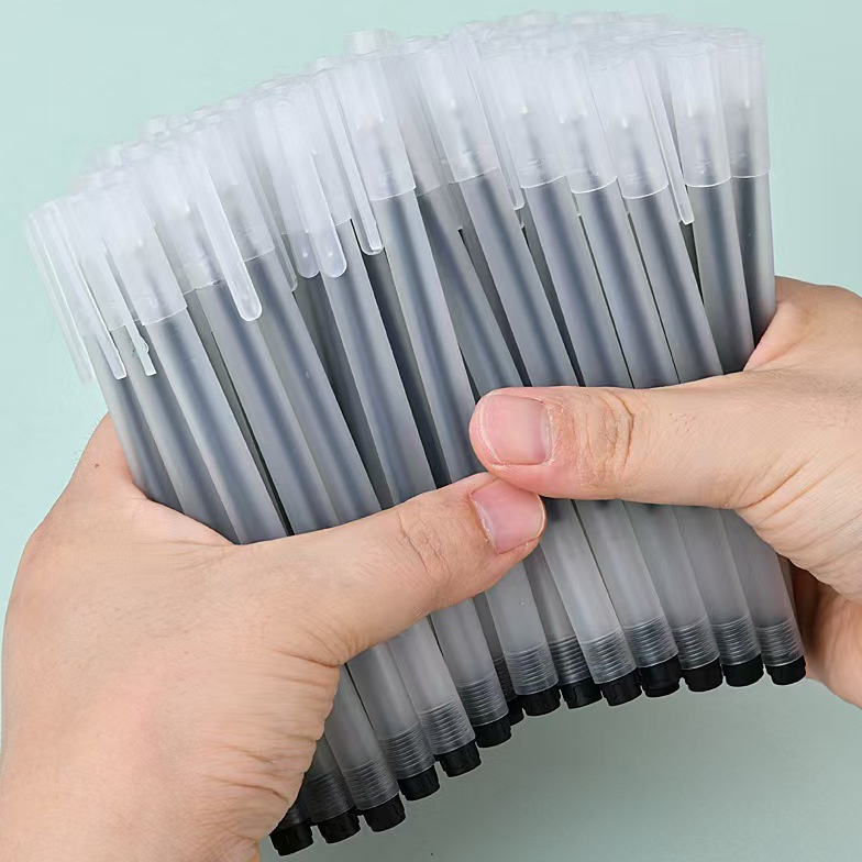 

BISA COD51PCS Pulpen Gel Hitam 5mm KEKE Cangkang Buram Transparan Standard Pena Ujung Lancip Pena Gel Runcing 3 Warna Pulpen Perlengkapan Sekolah Stationery KODE V5H9