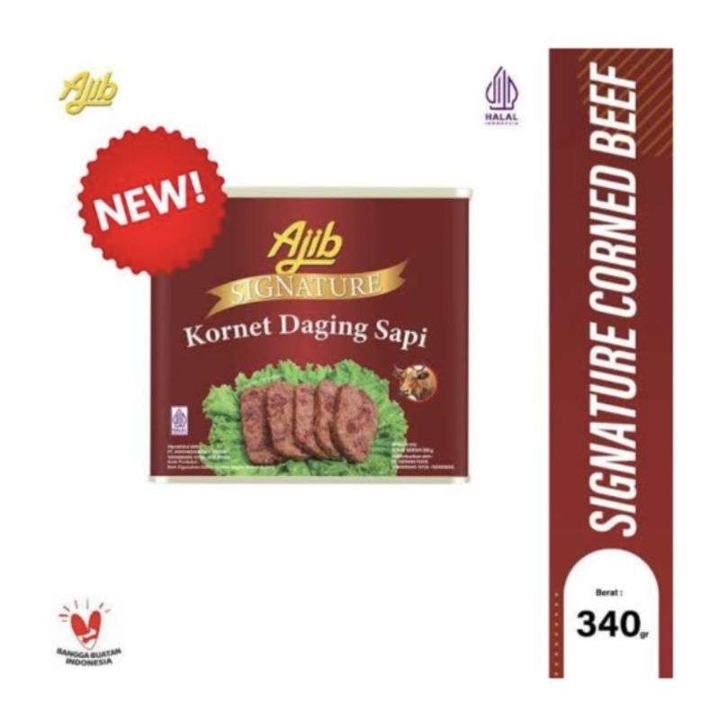

AJIB Kornet Sapi Corned Beef Kaleng 340gr