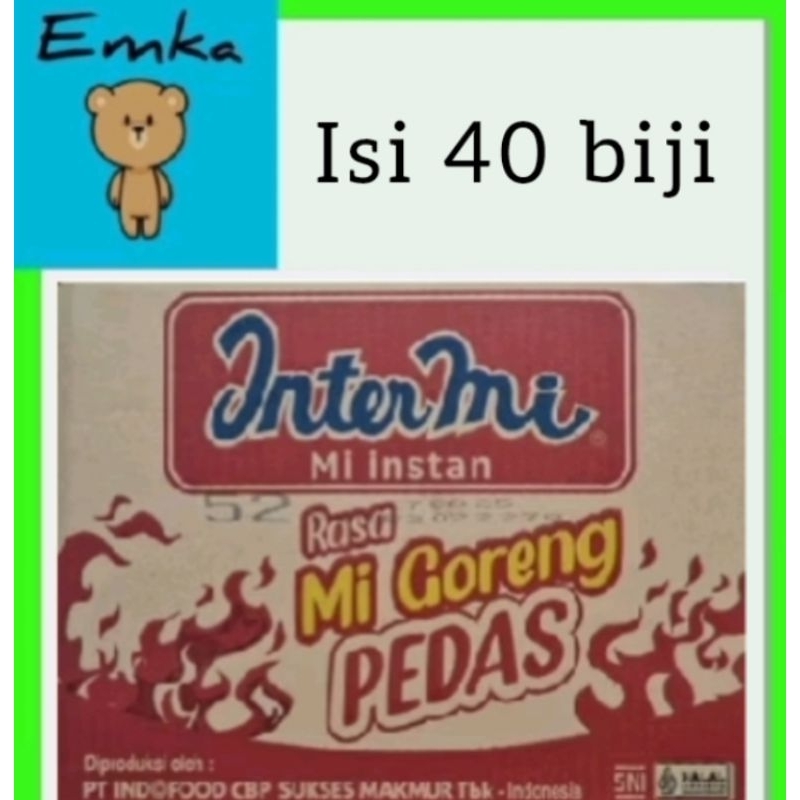 

Intermie goreng pedas 1 dus isi 40 biji