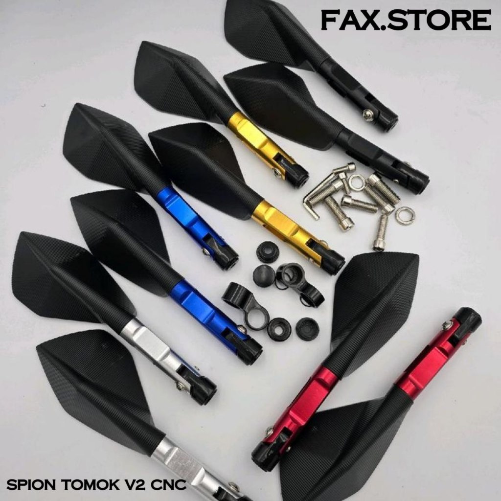 Ind Spion Tomok V2 Kaca Spion Variasi Spion Tomok Full CNC Spion NMAX Vario Beat PCX Ninja CBR GSX