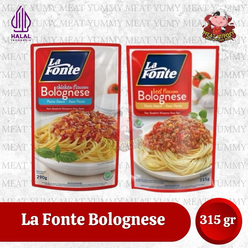 

La Fonte Saus Bolognese Beef | Chicken | Carbonara