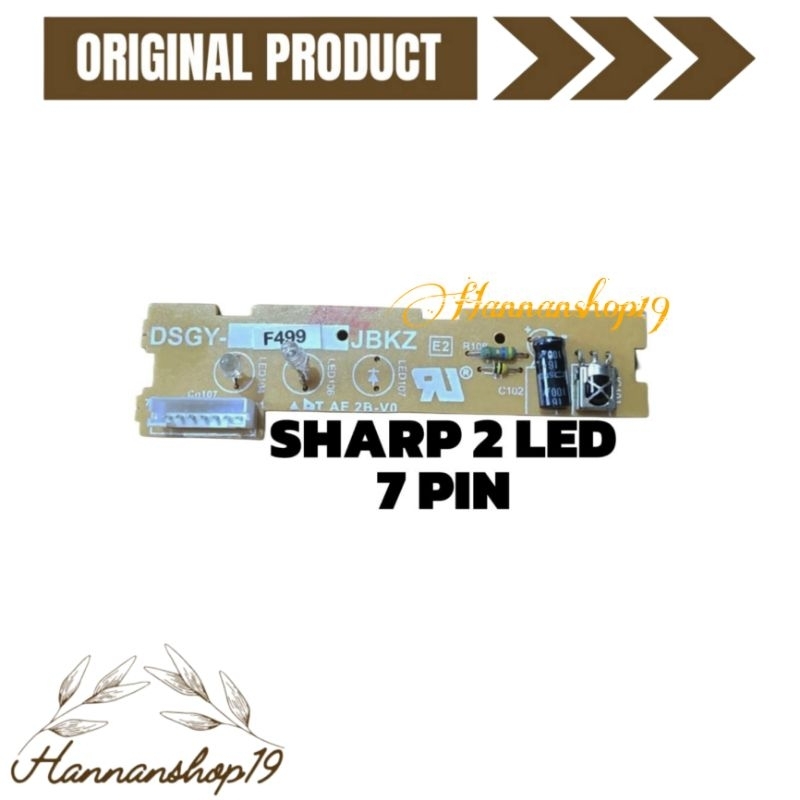 Sensor PCB AC Sharp 2 LED soket 7 pin / sensor modul AC Sharp 1/2pk,3/4pk,1pk,1.5pk / receiver AC Sh