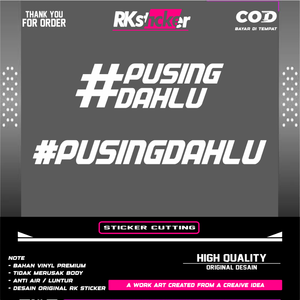 

Sticker #PUSINGDAHLU vutting sticker pusingdahlu viral