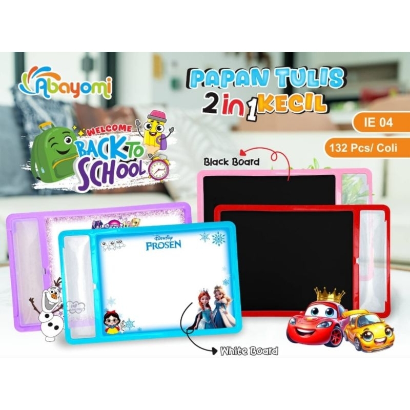

(BLACK BOARD) 2IN1 PAPAN TULIS BLACK DAN WHITE BOARD MENGGUNAKAN SPIDOL