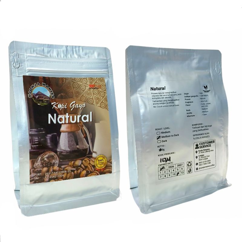 

KOPI GAYO NATURAL KOPI ACEH 250 GR (EXP.2027)