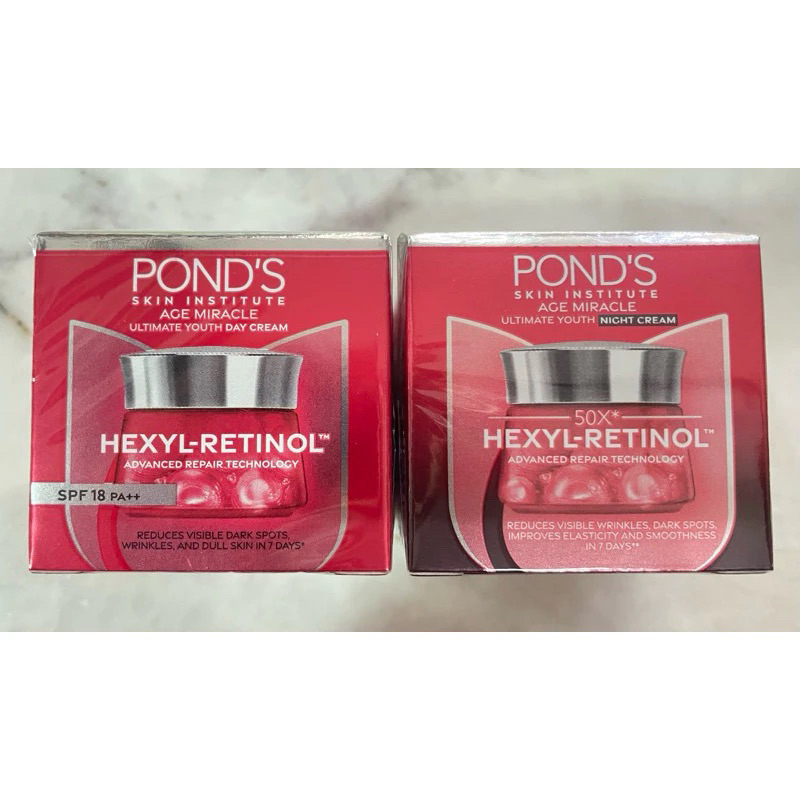 PONDS AGE MIRACLE DAY CREAM/PONDS AGE MIRACLE NIGHT CREAM 10 gram