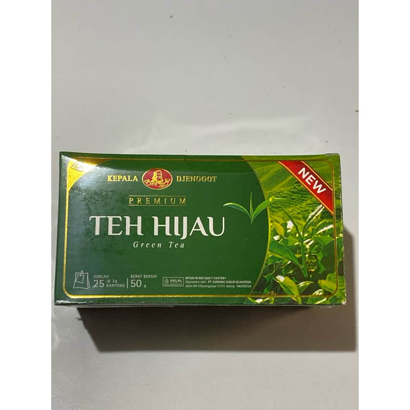 

Green Tea Teh Hijau Kepala Djenggot Premium Teh Celup isi 25 kantong