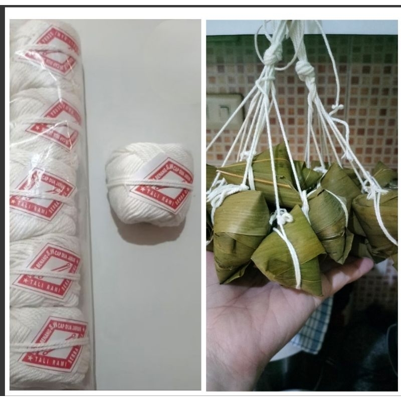 

Tali Bakcang /kicang/ kwecang benang rami per roll