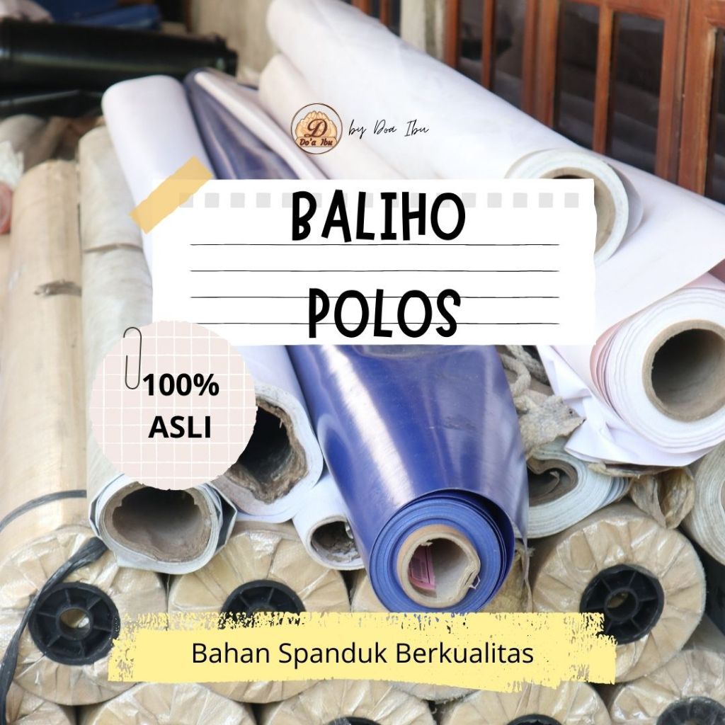 Spanduk atau Benner Baru Polos Putih Flexy Bahan Percetakan Layak Pakai