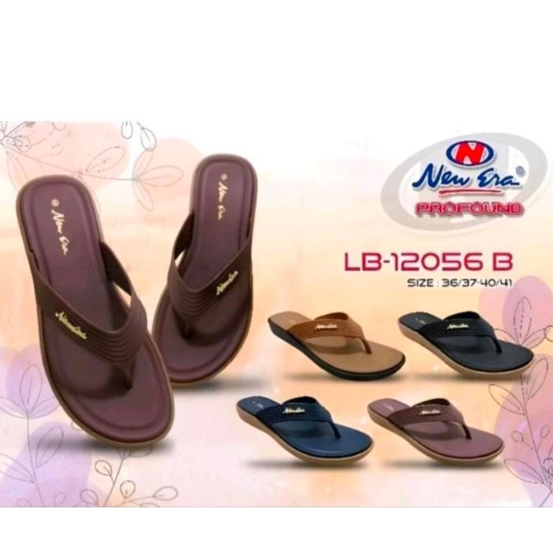 sandal jepit karet wanita dewasa new era terlaris