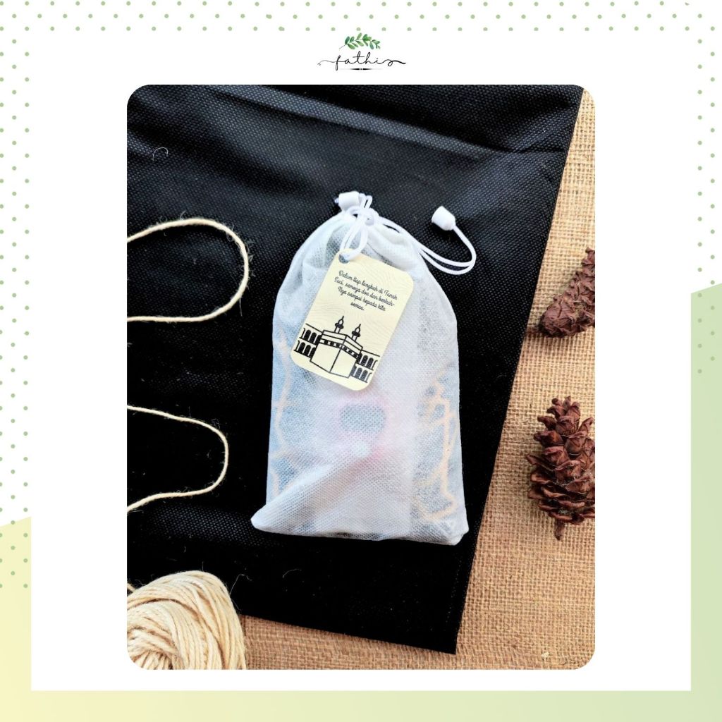 Paket Sajadah Travel + Tasbih Digital | Free Custom Tag | Souvenir Haji/Umroh Eksklusif
