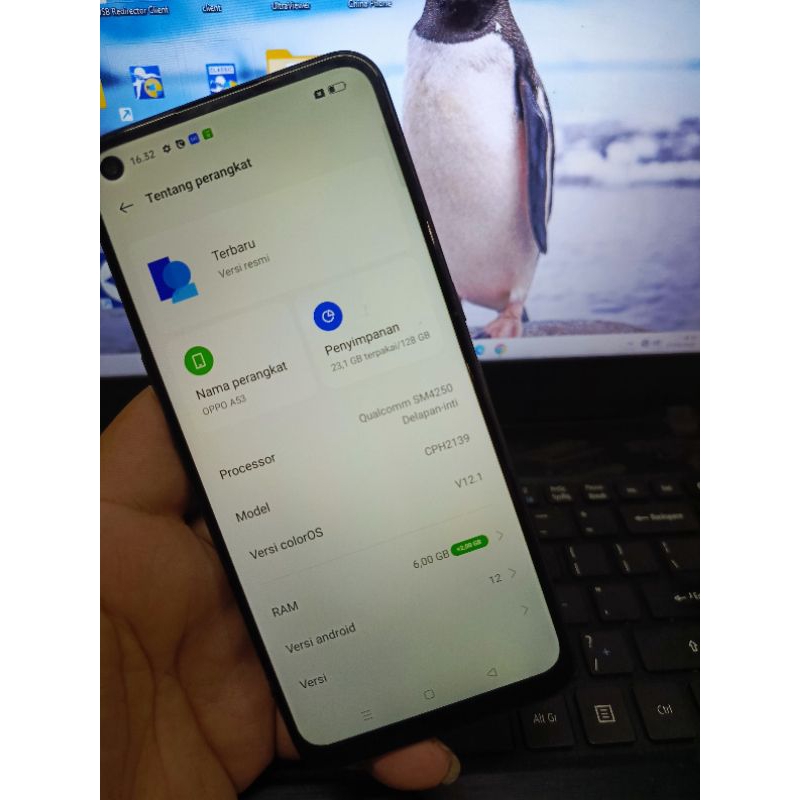 oppo a53 ram 6+2/128 mesin original bukan republish