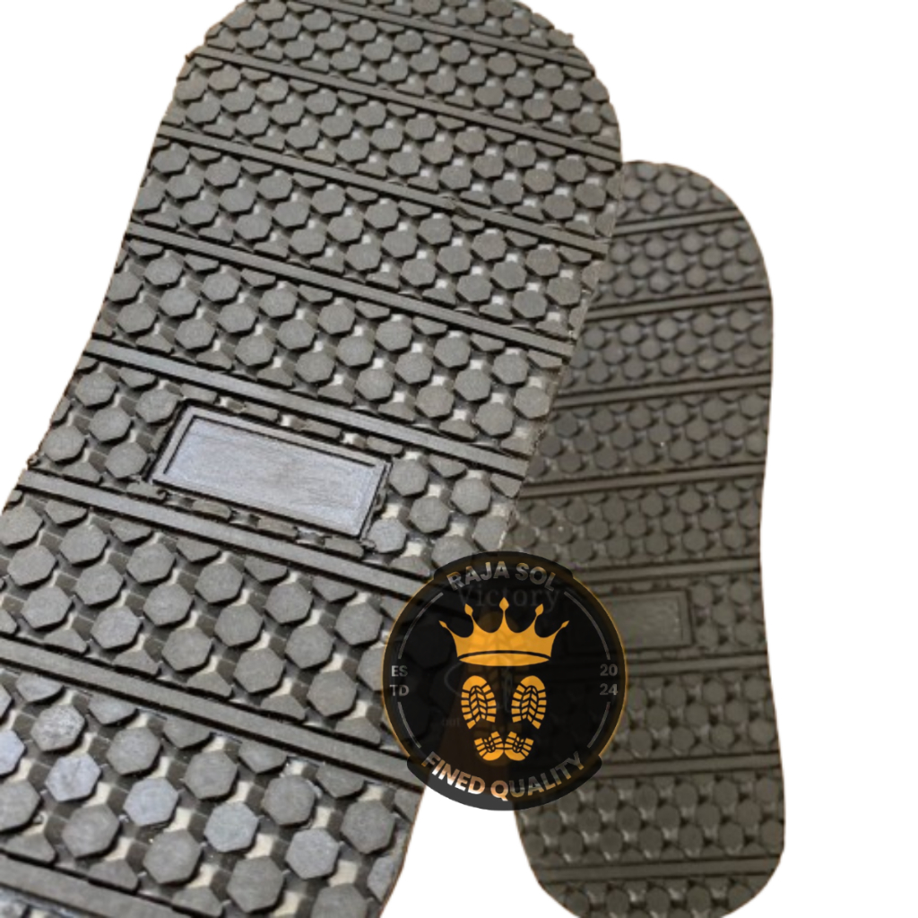 Outsol karet sol sepatu pria alas sepatu sepatu karet asli sol sandal pria dan wanita model piramid