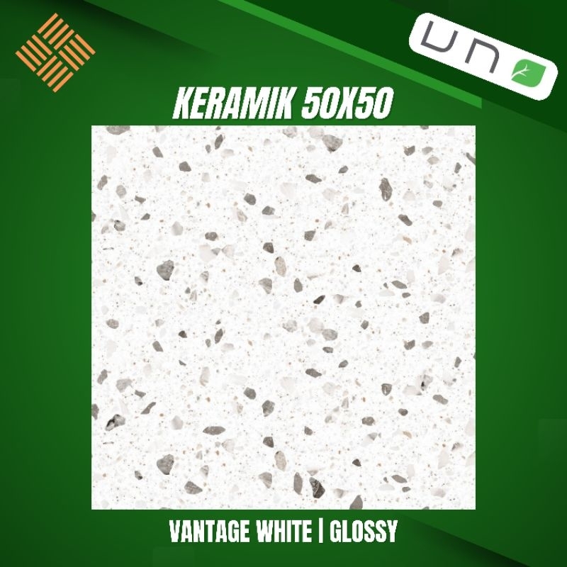 KERAMIK 50X50 VANTAGE WHITE | GLOSSY | UNO