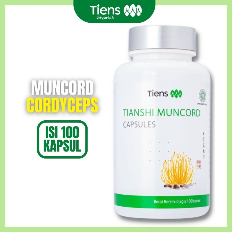 TIENS Muncord Cordyceps 1 Botol isi 100 kapsul Nutrisi Tiens Tumor dan Kanker Jantung Hati Paruparu 