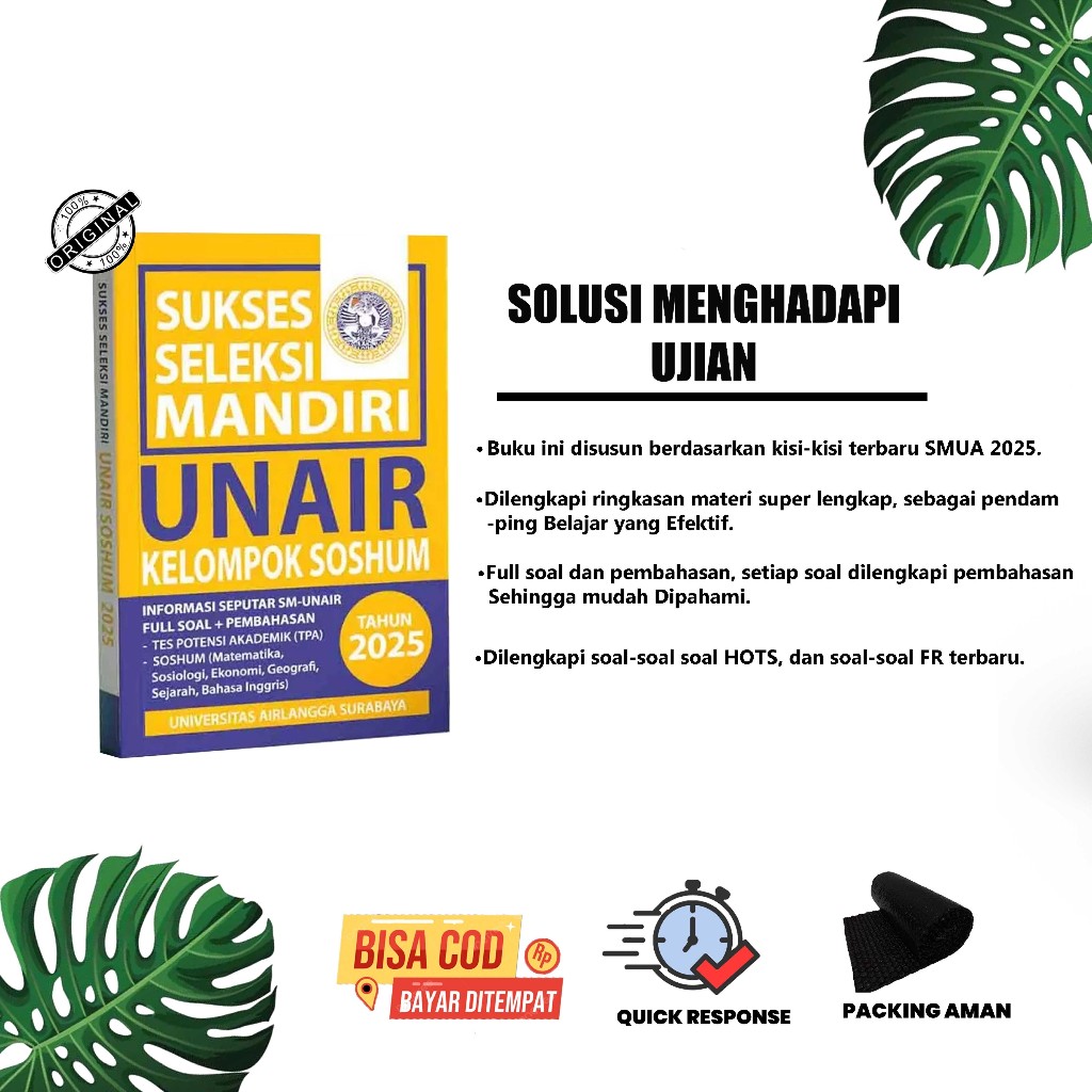 Buku Seleksi Mandiri UNAIR Soshum 2025 - SMUA UNAIR Soshum 2025