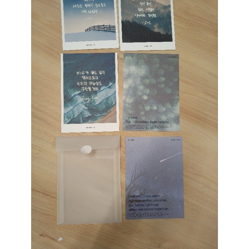 

BTS HYUNDAI hand writing post card HYUNDAI X BTS