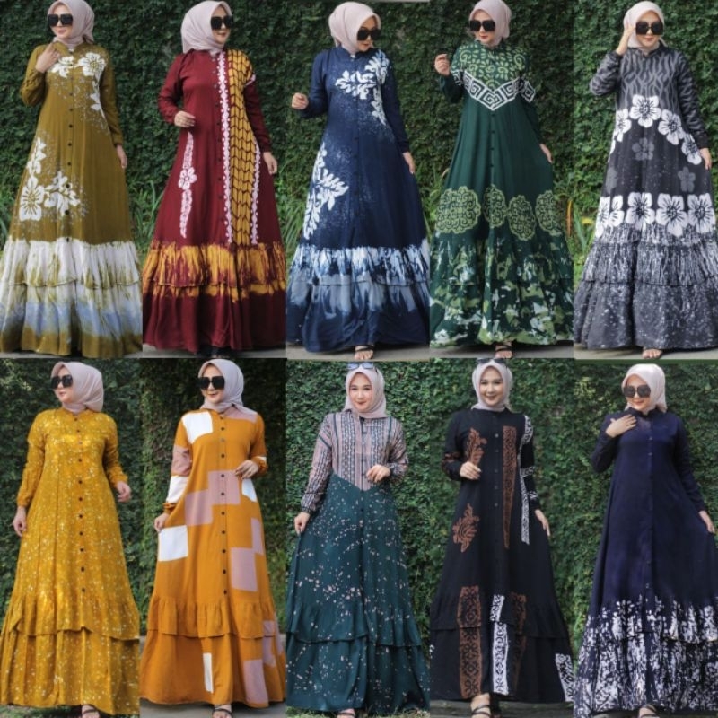 GAMIS TWILL ORIGINAL TERBARU 2026 gamis kancing twill ori rempel bawah