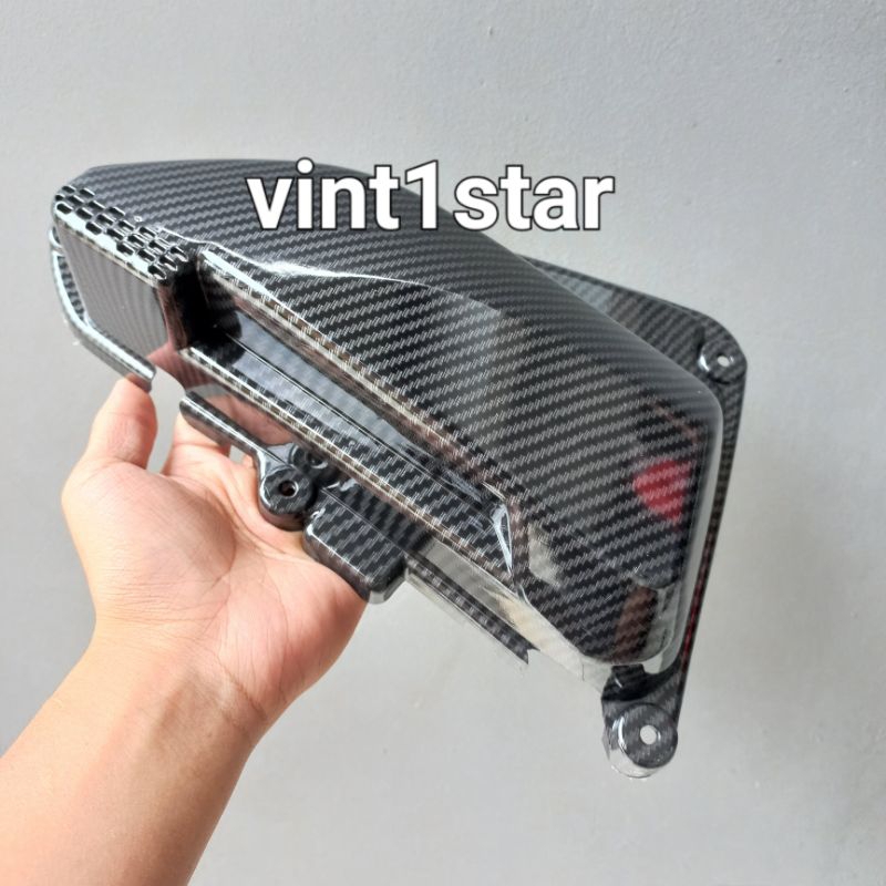 Cover Tutup Filter Carbon Beat Deluxe / Beat Street/Genio / Scoopy New 2020-2024 Carbon ZORO