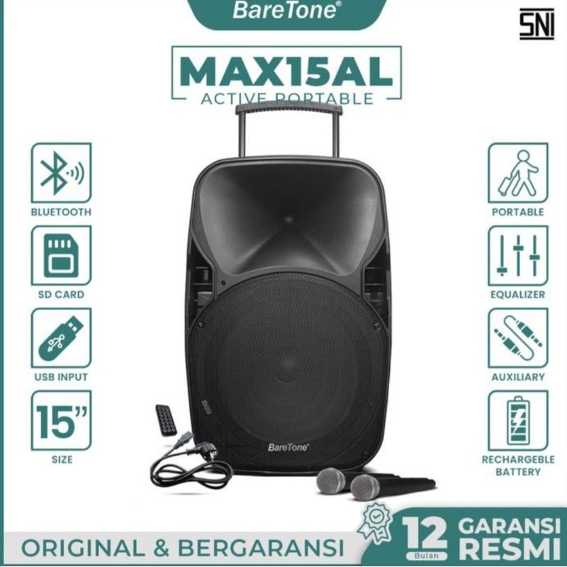 SPEAKER PORTABLE BARETONE 15 INCH MAX15AL SPEAKER MEETINGS
