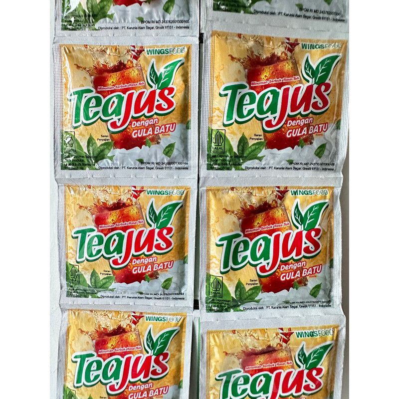 

TEA JUS GULA BATU 1 RENCENG ISI 10 SACET
