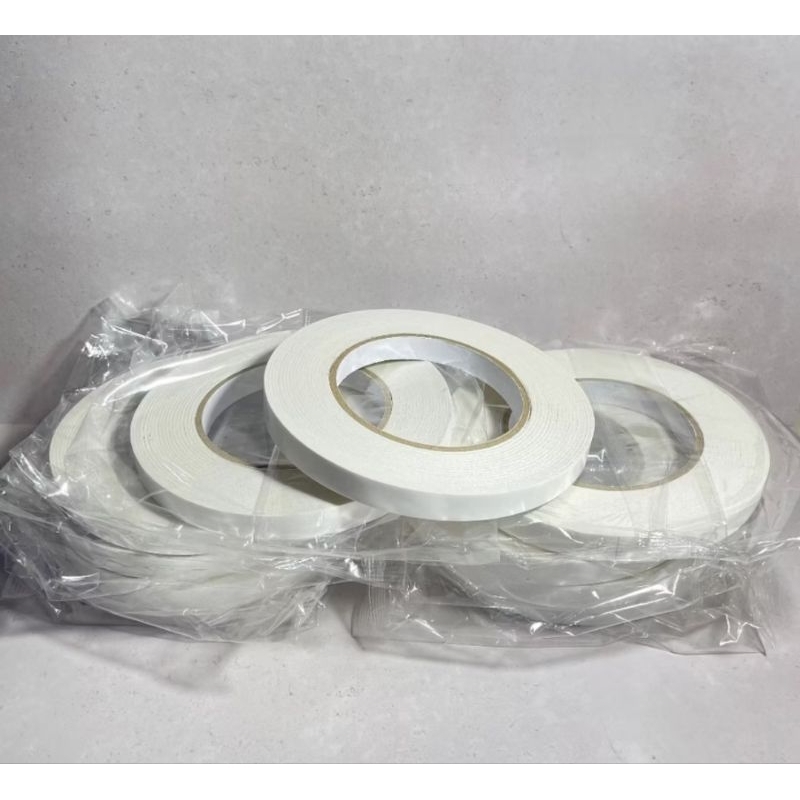 

Double Tape Solatip Putih Isolasi Tape Perekat Kertas Bolak Balik 12mm 50meter