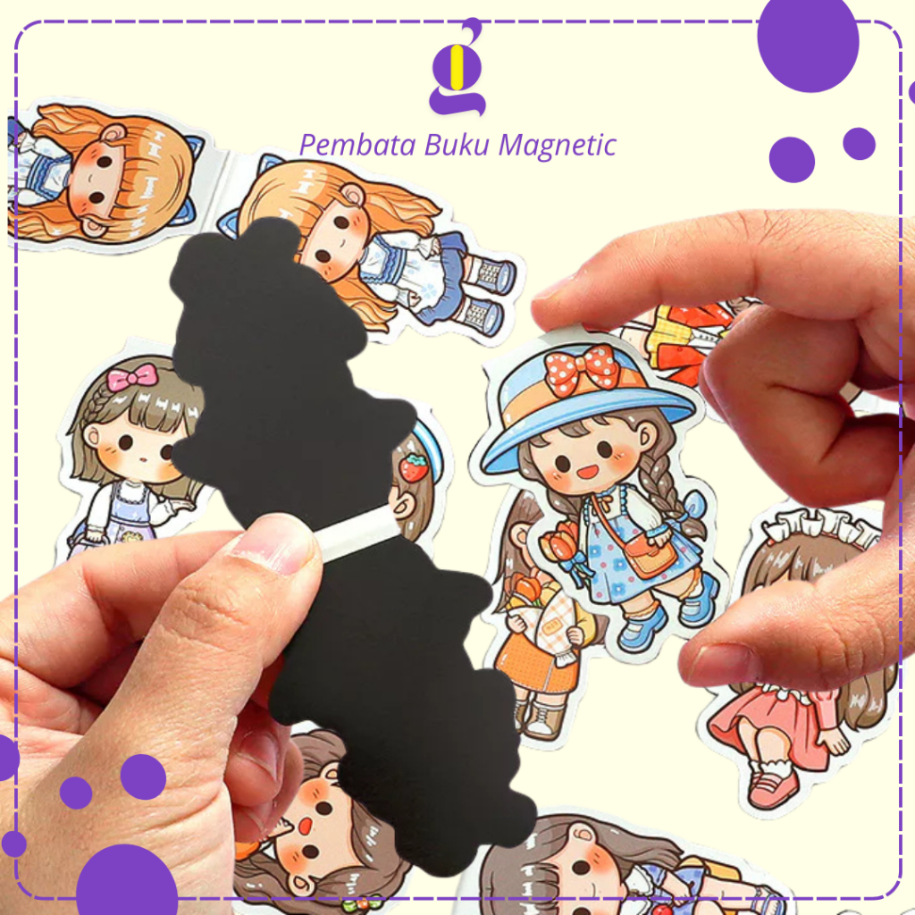 

Pembatas Buku Magnetic Motif Doudou Sauce Lucu Bookmark Clip Kertas Set Free Stiker TLD101