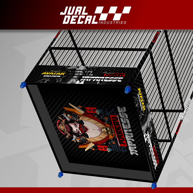 Decal Stiker Sangkar Kotak Variasi SAZIME Japan Kandang Gepengan Burung Cendet Kacer Kosan