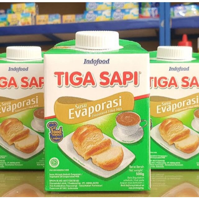 

Susu Evaporasi 3 Sapi 500gr