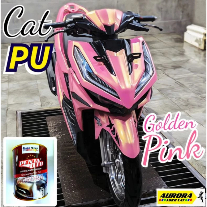 Cat PU GOLDEN PINK Metalik Penta OTO